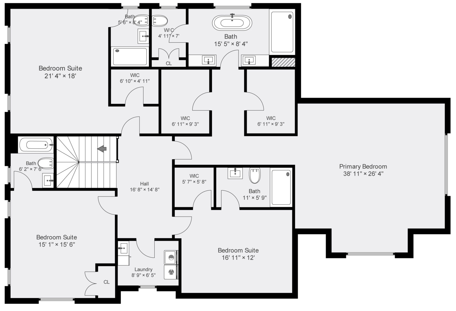 Floor plan layout for SFV residential listing.
